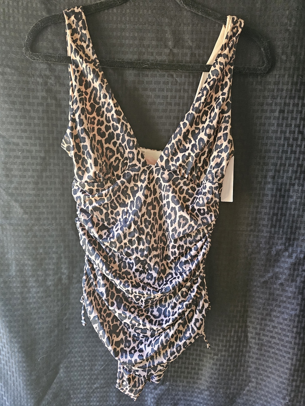 Victoria's Secret Leopard-Print One-Piece Swimsuit - Black/Tan